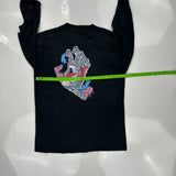 Santa Cruz Long Sleeve T-Shirt - Small Black Cotton