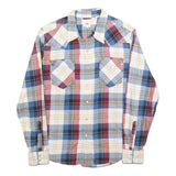 LEVI'S Mens Blue & Red Check Shirt M Long Sleeve Cotton Blend Casual Western