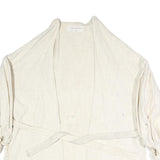 SUNDRESS Womens Cream Jacket XS Polyester Blend Plain Drawstring Casual