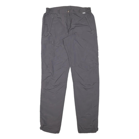 REGATA Womens Polyester Blend Grey Slim Fit Straight Leg Trousers W30 L33 Casual