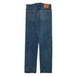 501 Levis Jeans - 33W 34L Blue Cotton