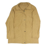 LINEA NUOVA Womens Beige Button Jacket XL Polyester Blend Plain Classic Stylish