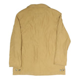 LINEA NUOVA Womens Beige Button Jacket XL Polyester Blend Plain Classic Stylish