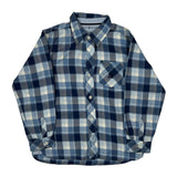 Age 7 Tommy Hilfiger Checked Flannel Shirt - XS Blue Cotton