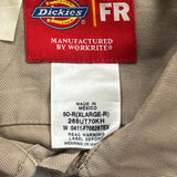 American Flag Patch Dickies Shirt - XL Khaki Cotton