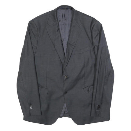 BOGGI Mens Grey Wool Jacket L Button Classic Jacket Formal Lightweight