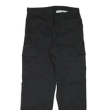 DICKIES Mens Cotton Blend Black Regular Cargo Trousers W33 L32 Workwear Utility