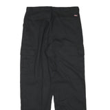 DICKIES Mens Cotton Blend Black Regular Cargo Trousers W33 L32 Workwear Utility