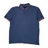 Tommy Hilfiger Polo Shirt - Large Blue Cotton