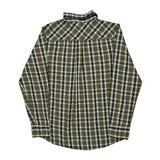 Oakley Checked Flannel Shirt - Medium Black Cotton