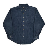 Lee Checked Shirt - Large Blue Cotton