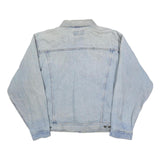 WRANGLER Mens Blue Denim Jacket XL Cotton Button Closure Classic Fit Casual