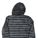 ADIDAS Womens Black Lightweight Hooded Zip Jacket XS Polyester Blend Puffer