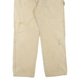 DICKIES Mens Regular Fit Beige Cotton Blend Jeans W34 L30 Zip Practical Workwear