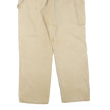 DICKIES Mens Regular Fit Beige Cotton Blend Jeans W34 L30 Zip Practical Workwear