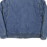 ST JOHNS BAY Mens Blue Denim Jacket XL Cotton Blend Casual Outerwear Zip