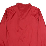 ELLWOOD Mens Red Button Jacket XL Polyester Plain Lightweight Casual