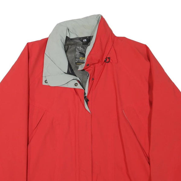 SALEWA Womens Red Jacket UK 16 Polyester Blend Zip Outdoor Waterproof