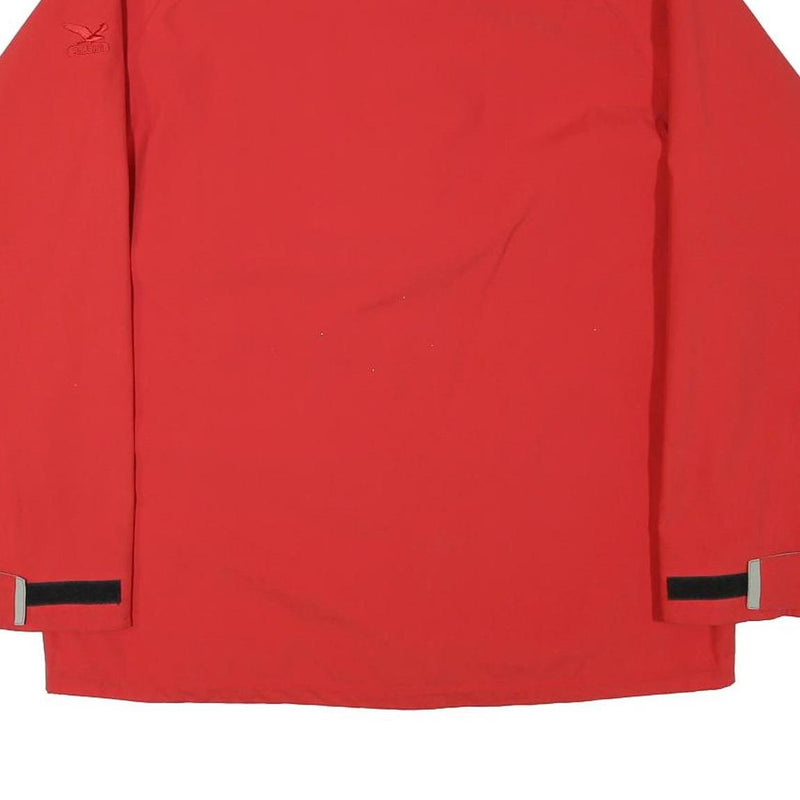 SALEWA Womens Red Jacket UK 16 Polyester Blend Zip Outdoor Waterproof