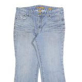 7 FOR ALL MANKIND Womens Light Blue Regular Fit Flared Denim W34 L28 Cotton