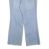 7 FOR ALL MANKIND Womens Light Blue Regular Fit Flared Denim W34 L28 Cotton