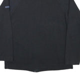 BEN SHERMAN Mens Black Zip Cotton Blend Jacket L Ribbed Plain Casual