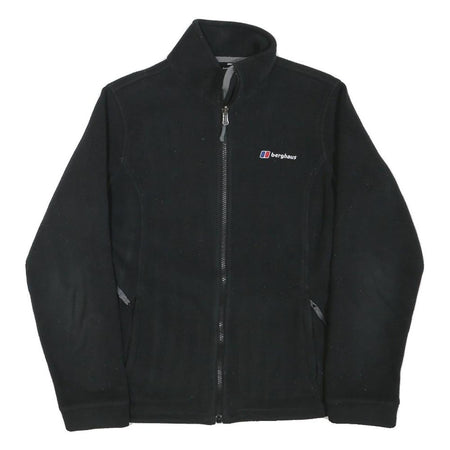 BERGHAUS Womens Black Classic Zip Jacket M Polyester Blend Outdoor Fleece Hiking