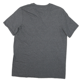 ADIDAS Mens Grey Graphic T-Shirt L Short Sleeve Crew Neck Cotton Blend Classic