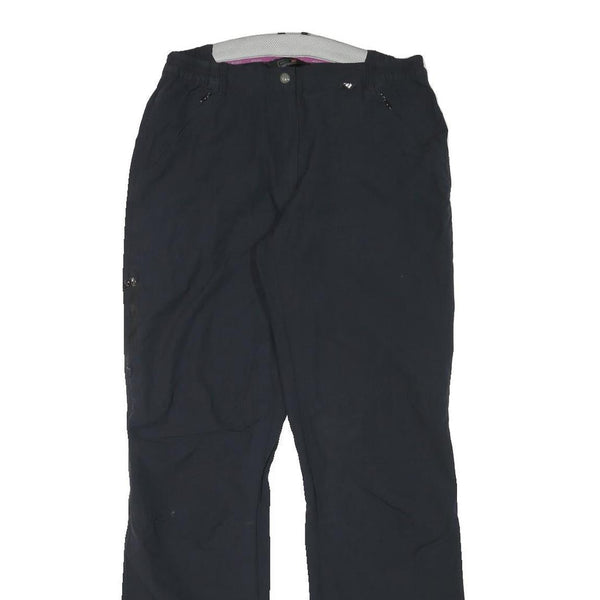 MILLET Womens Polyester Blend Regular Leg Black Trousers W28 L30 Zip Outdoor