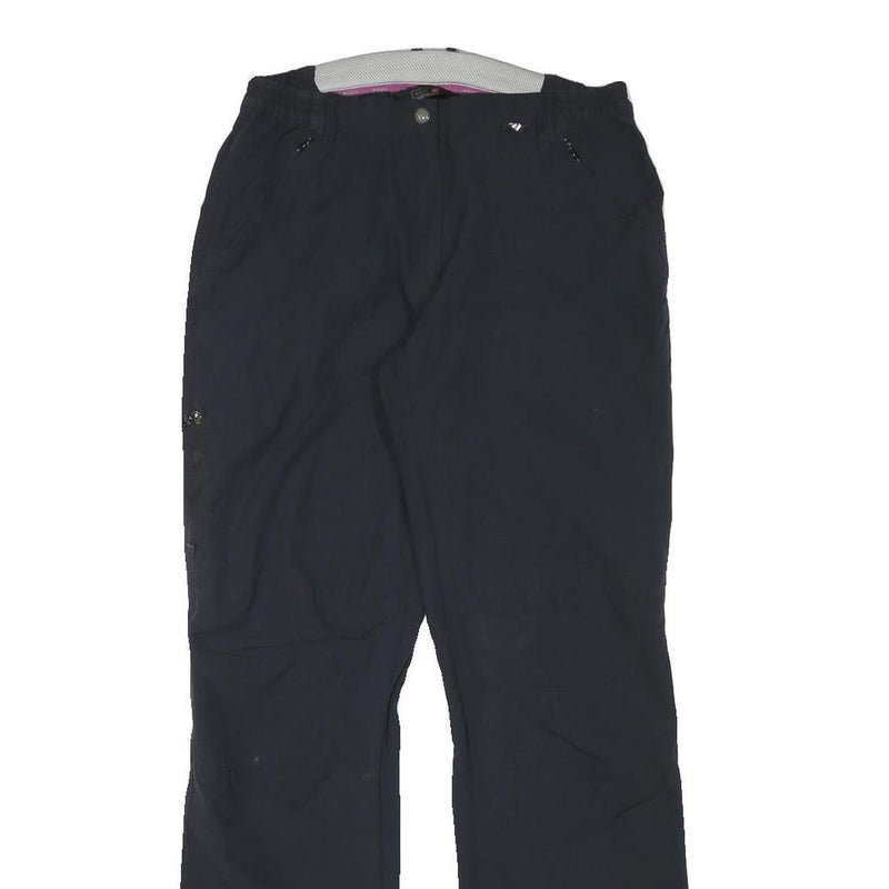 MILLET Womens Polyester Blend Regular Leg Black Trousers W28 L30 Zip Outdoor