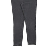 CALVIN KLEIN JEANS Womens Slim Black Denim Raw W28 L25 Slim Fit Button Fly