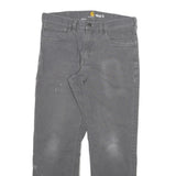 CARHARTT Mens Cotton Blend Grey Relaxed Fit Straight Trousers W30 L27 Workwear