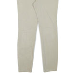 DICKIES Womens Slim Beige Cotton Blend Trousers W29 L28 Zip Closure Classic Fit