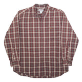 CARHARTT Mens Red & Cream Check Shirt L Cotton Blend Casual Workwear