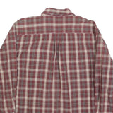 CARHARTT Mens Red & Cream Check Shirt L Cotton Blend Casual Workwear