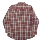 CARHARTT Mens Red & Cream Check Shirt L Cotton Blend Casual Workwear