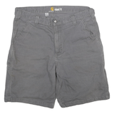 CARHARTT Mens Shorts Grey Relaxed Fit Cotton Blend 2XL W34 Workwear Casual