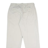POLO RALPH LAUREN Mens Cotton Beige Classic Straight Trousers W34 L30 Casual