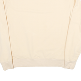 FILA Womens Cream Sweatshirt M Crew Neck Cotton Blend Pullover Casual
