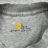 Carhartt T-Shirt - Large Gray Cotton