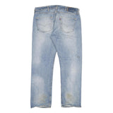 LEVI'S 501 Mens Jeans Blue Regular Straight Denim Medium W36 L31 Classic Button