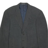 GIORGIO ARMANI Mens Grey Wool Blend Classic Jacket M Woven Formal Designer