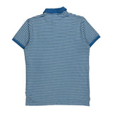 Polo By Ralph Lauren Striped Polo Shirt - Medium Blue Cotton