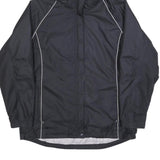 PETER STORM Womens Black Outdoor Jacket L Polyester Blend Plain Zip Hooded