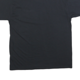 PORT & COMPANY Mens Black Saturdays Are For Football Graphic T-Shirt L Short