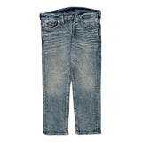 Silver Contrast Stitch Jeans - 38W 30L Light Wash Cotton