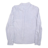 S OLIVER Womens Blue Shirt S Cotton Blend Button Down Casual Long Sleeve
