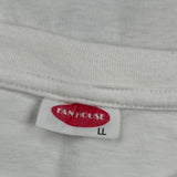 Fan House Graphic T-Shirt - Large White Cotton