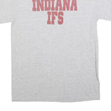 GILDAN Mens Grey Indiana IFS Graphic T-Shirt M Short Sleeve Crew Neck Casual