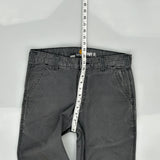 Carhartt Trousers - 32W 24L Grey Cotton